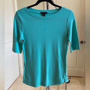 Aqua Short Sleeve shirt spring summer size medium